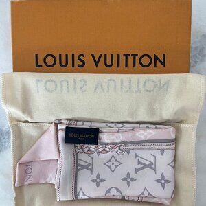 Louis Vuitton Monogram Confidential Bandeau Scarf Pink M70637
